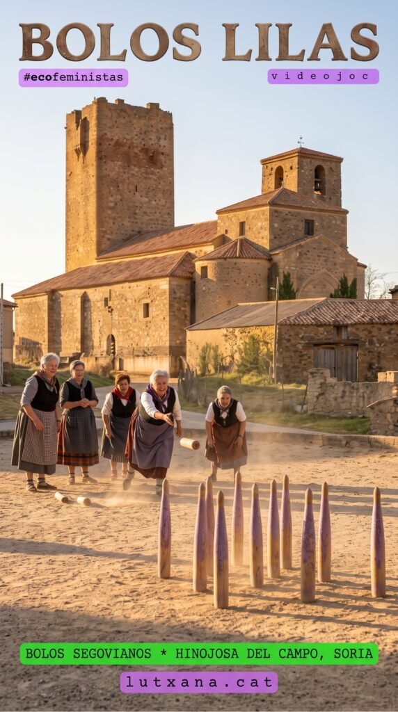 bolos lilas ecofeministas segovianos videojoc fet amb IA Google Gemini Argon 